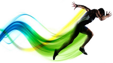 Immagine di un atleta che corre